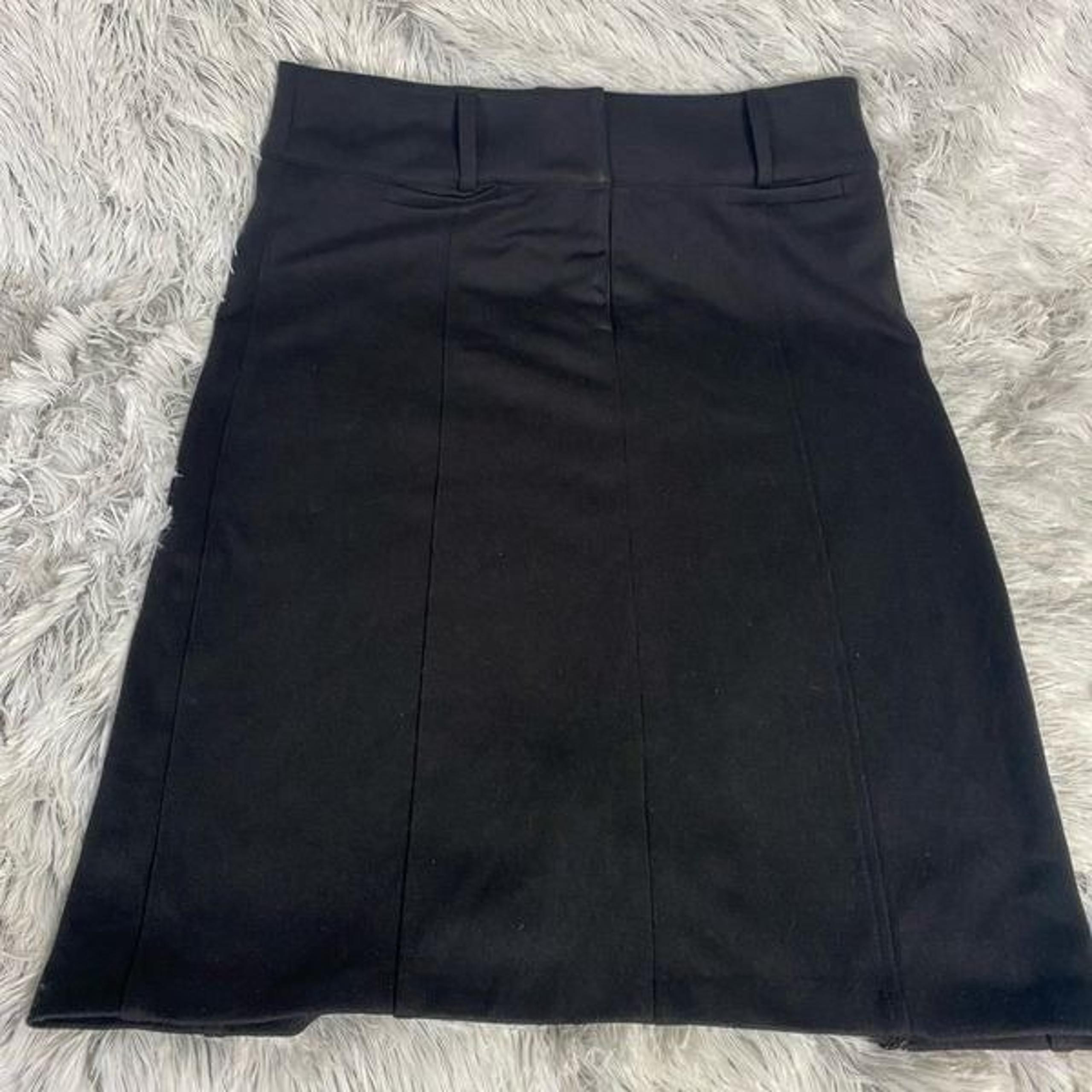 Nine West Black A-Lineo Skirt