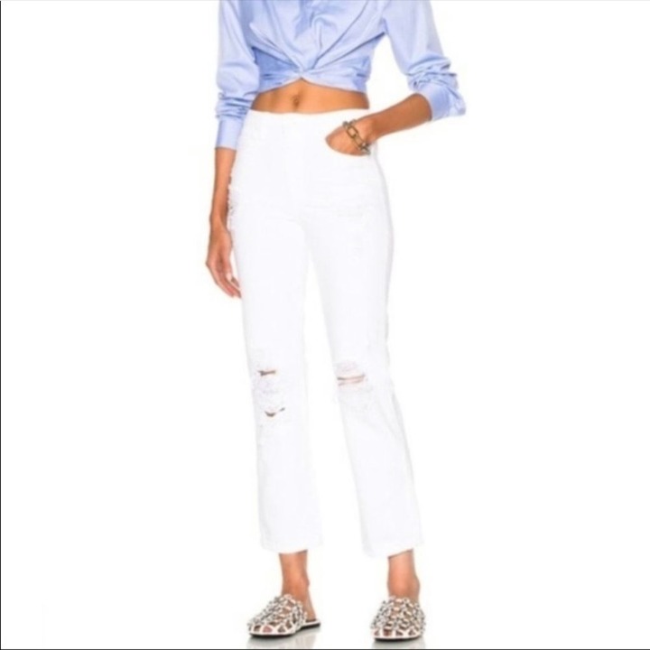 Alexander wang cult cropped destroyed