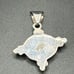 VTG Mexico Sterling Silver 925 Onyx Mother of Pearl Pendant