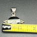 VTG Mexico Sterling Silver 925 Onyx Mother of Pearl Pendant
