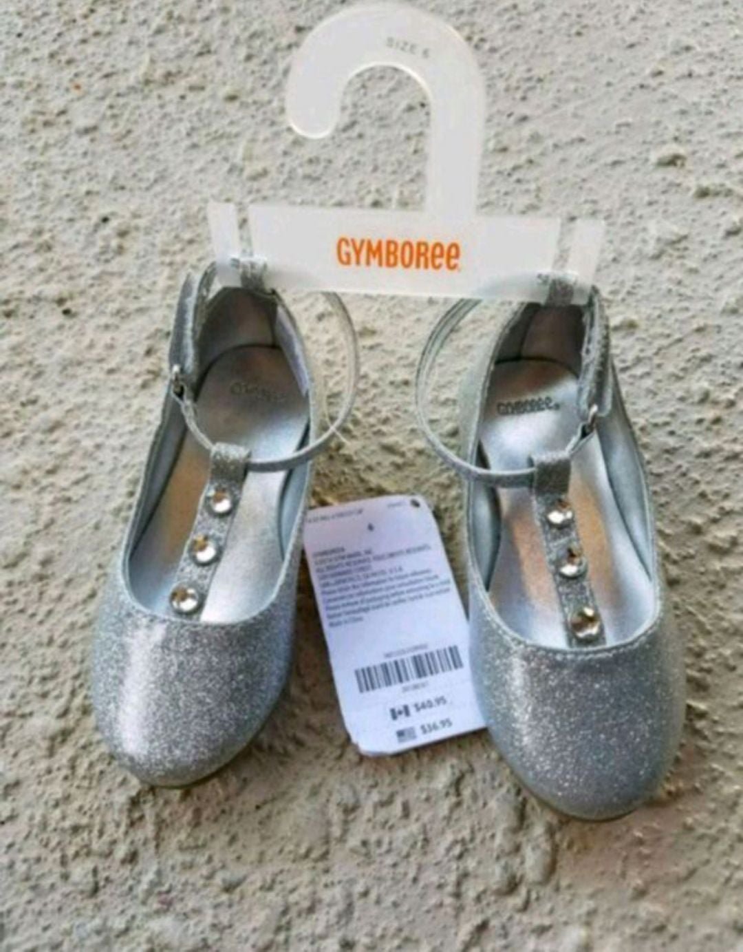 Gymboree Silver Dress Shoes size 6 New