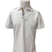 Burberry London men's white nova check placket polo shirt size 2xl