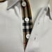 Burberry London men's white nova check placket polo shirt size 2xl