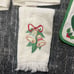 Vtg CANNON kitchen towel Sugar & Spice Farmer & Sun Bonnet Oven Mitt Pot Holder
