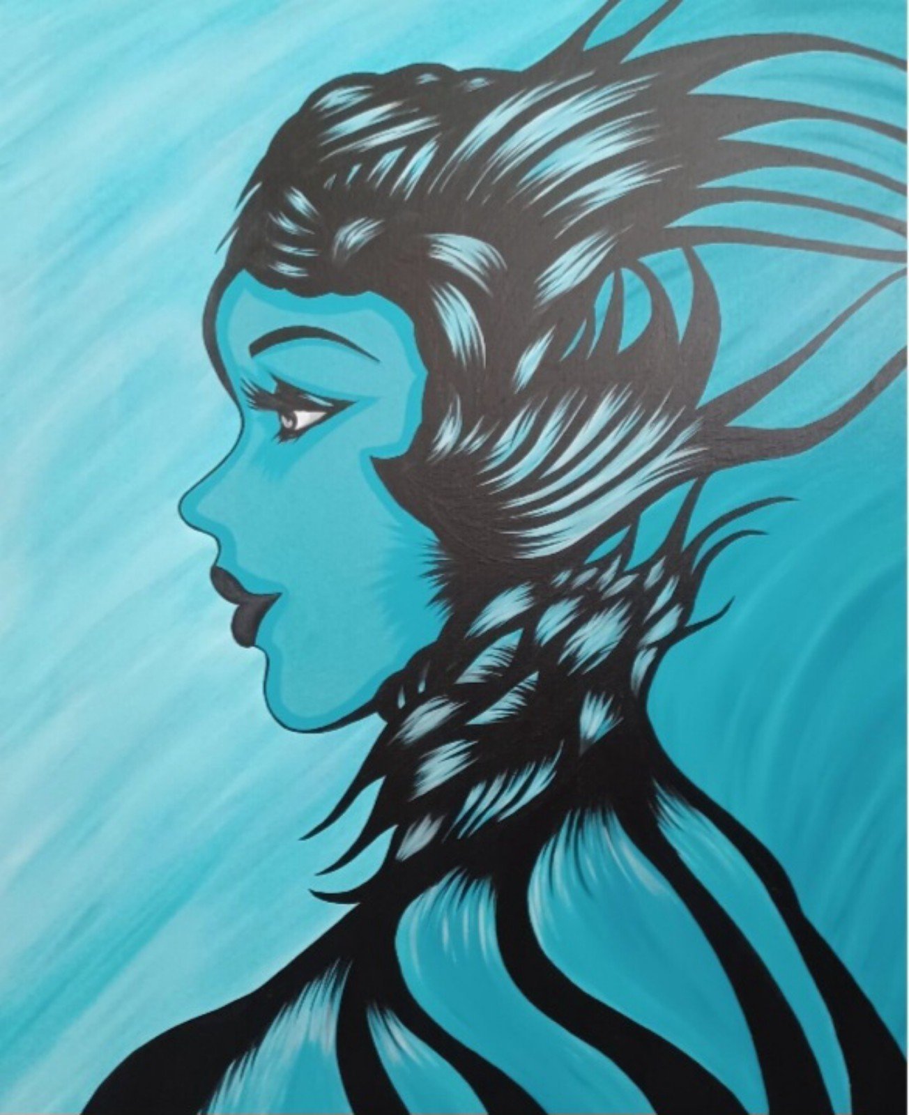 22x27 Original acrylic painting on canvas