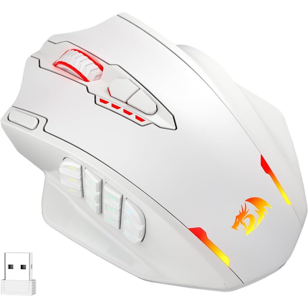 Redragon M913 Impact Elite Wireless Gaming Mouse, 16000 DPI Wired/Wireless RGB