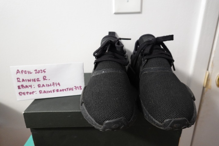 USED Size 8 - adidas NMD_R1 Triple Black 2016 Boost.