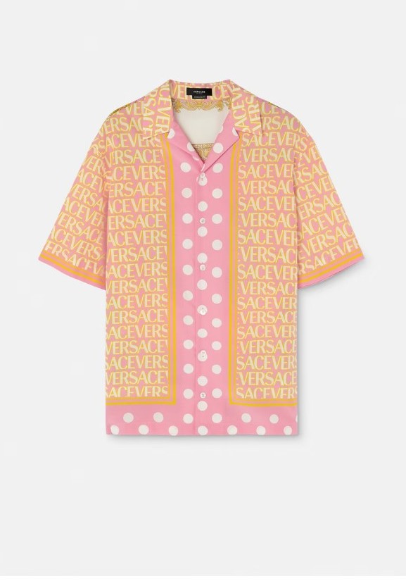 VERSACE ALLOVER COTTON BLEND SHIRT size medium