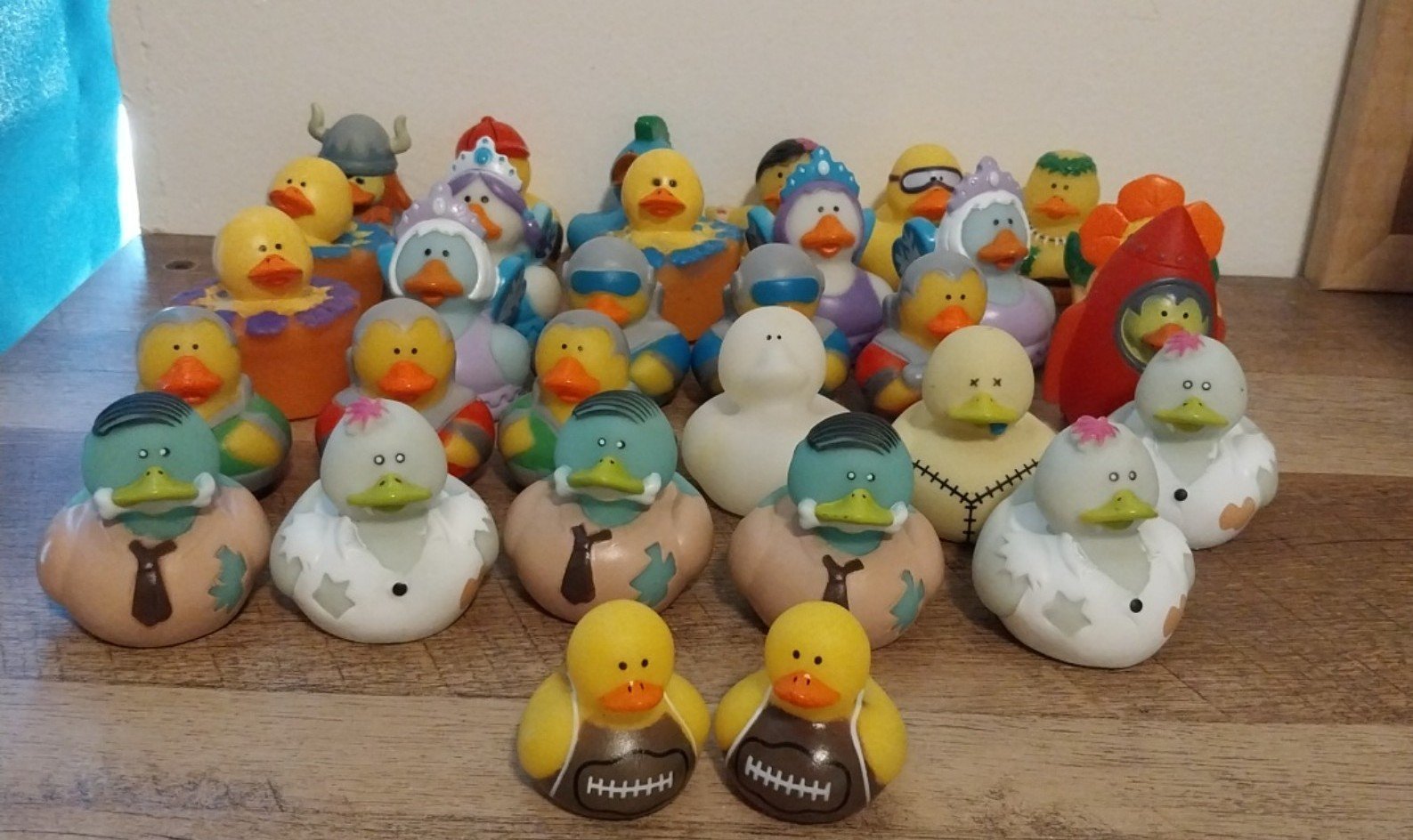 108 rubber ducks beach football soring winter paint tophat cat hockey bunny #5