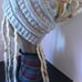 gray messy bun blonde dreadlock wig hat