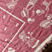 Vintage Mauve Country Cottage Children Woven Tapestry Blanket