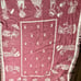 Vintage Mauve Country Cottage Children Woven Tapestry Blanket
