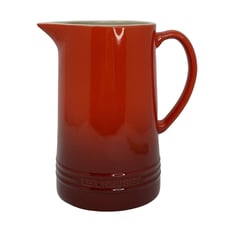 NEW LE Creuset Stone Glazed Pitcher-Cerise (Red) 1.5 Liter 1 5/8 Qt.