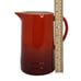 NEW LE Creuset Stone Glazed Pitcher-Cerise (Red) 1.5 Liter 1 5/8 Qt.