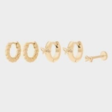 Brand New- Studs Coquette Set in Gold
