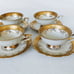 RKW Bavaria Fine China Set of 4 cups & saucers