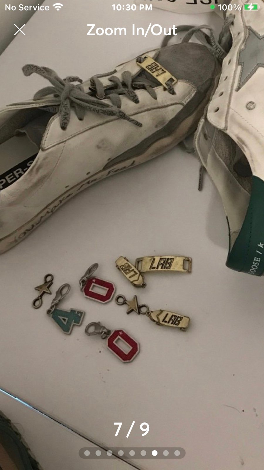 Golden goose shoe charms lab custom