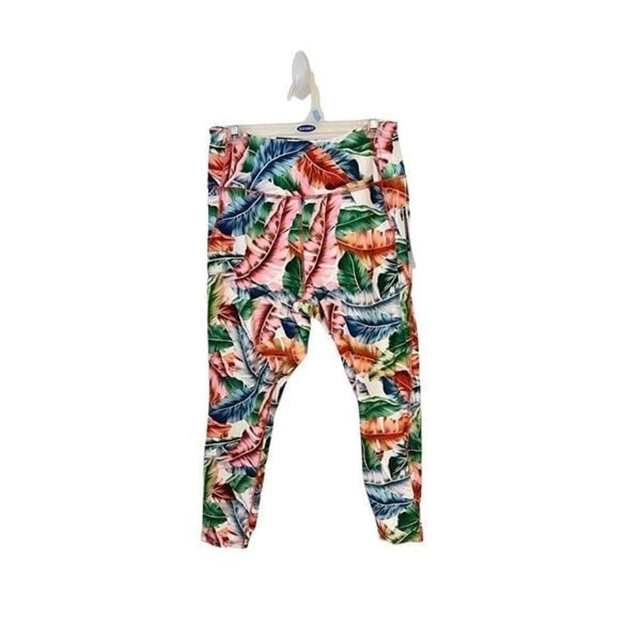 Play NWT compression Crop Leggings Tropical Shade Large - Nanette Lepore