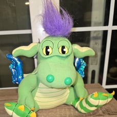 Lakeshore Learning Green Dragon Plush Stuffed Animal with Detachable Body Parts