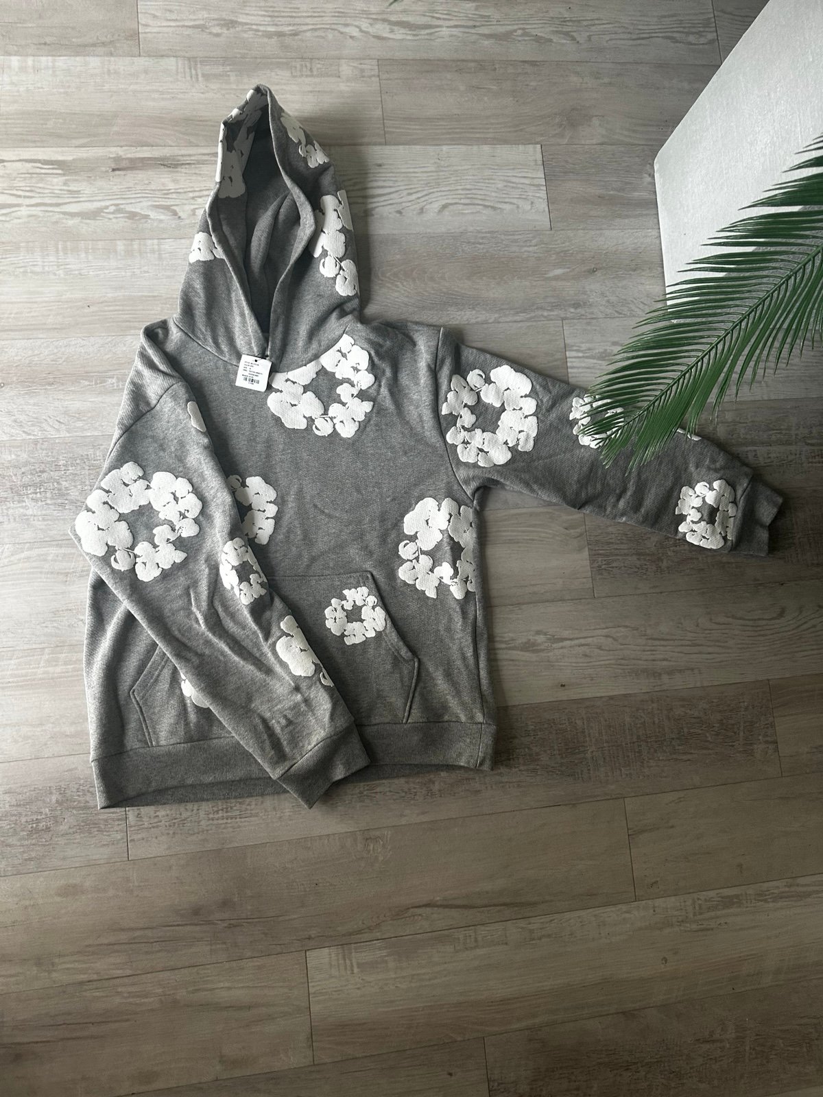 Denim Tears Hoodie Grey/White