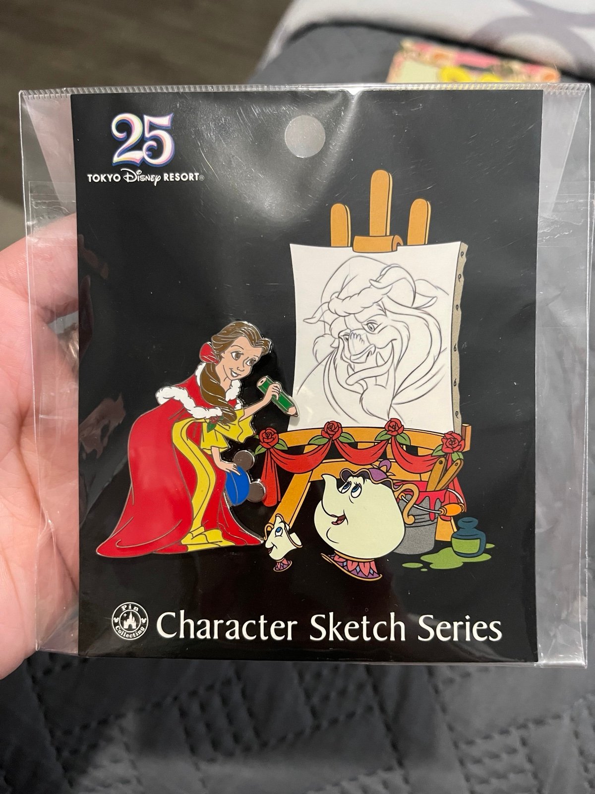 Tokyo Disney Resort Pin Trd 25th Beauty and The Beast - Belle