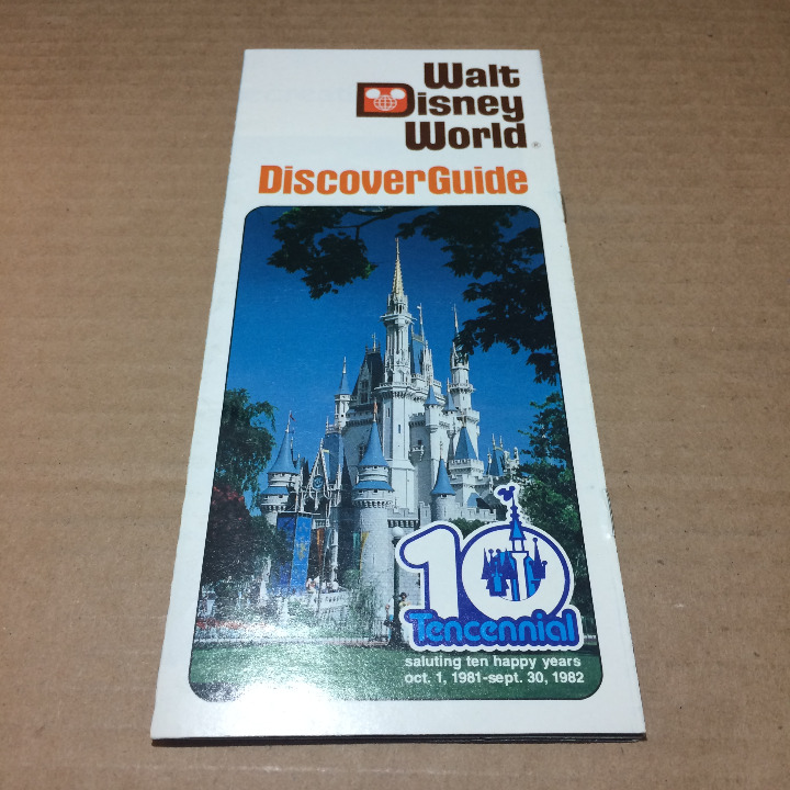 Walt Disney World Discovery Guide Tencennial Vtg 1981 1982 Brochure 1981
