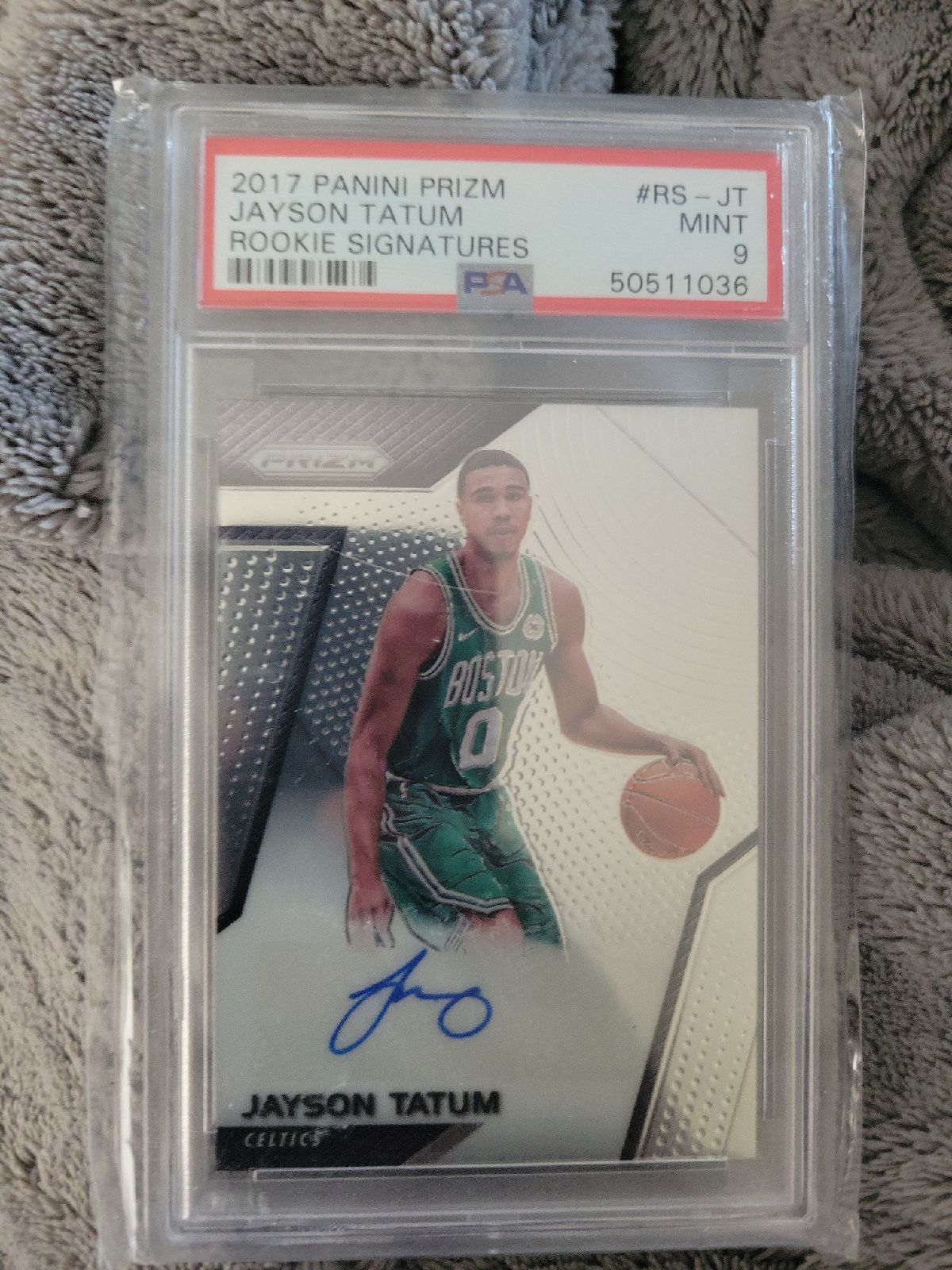 Jayson Tatum Prizm Rookie Auto