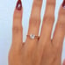 Solid 14k Gold Heart Solitaire Ring