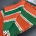 Orange & Green Placemats Set of 10 Fall Dinner Party Thanksgiving Vintage