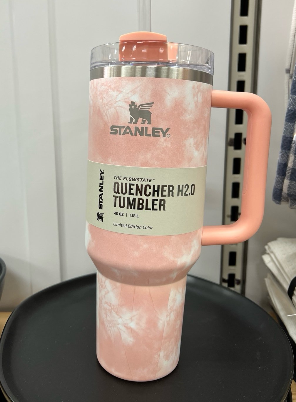 Stanley Tie-Dye Peach H2.0 Flowstate Quencher Tumbler 40 Oz Target Exclusive NEW