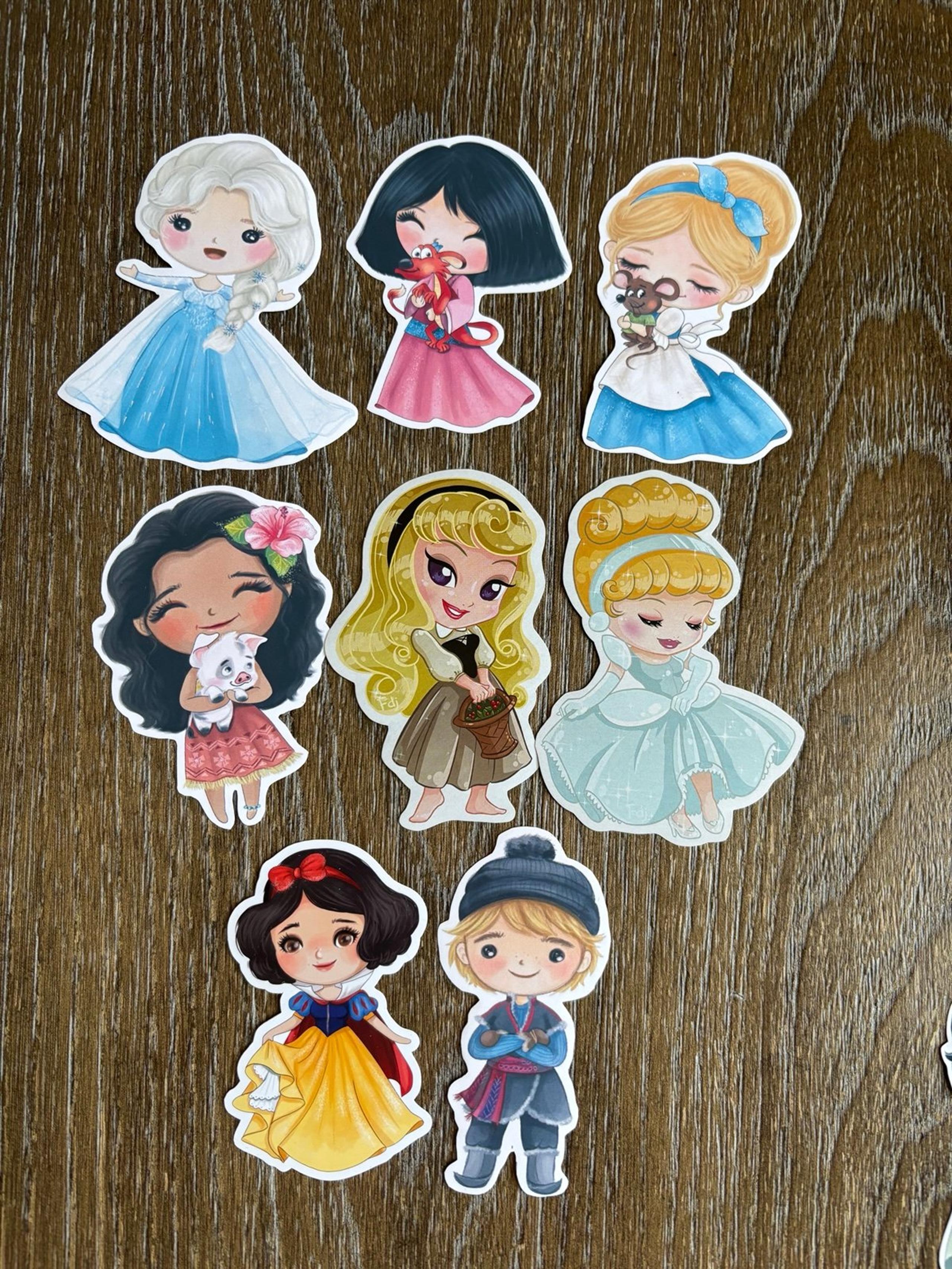 8 Disney Princess stickers