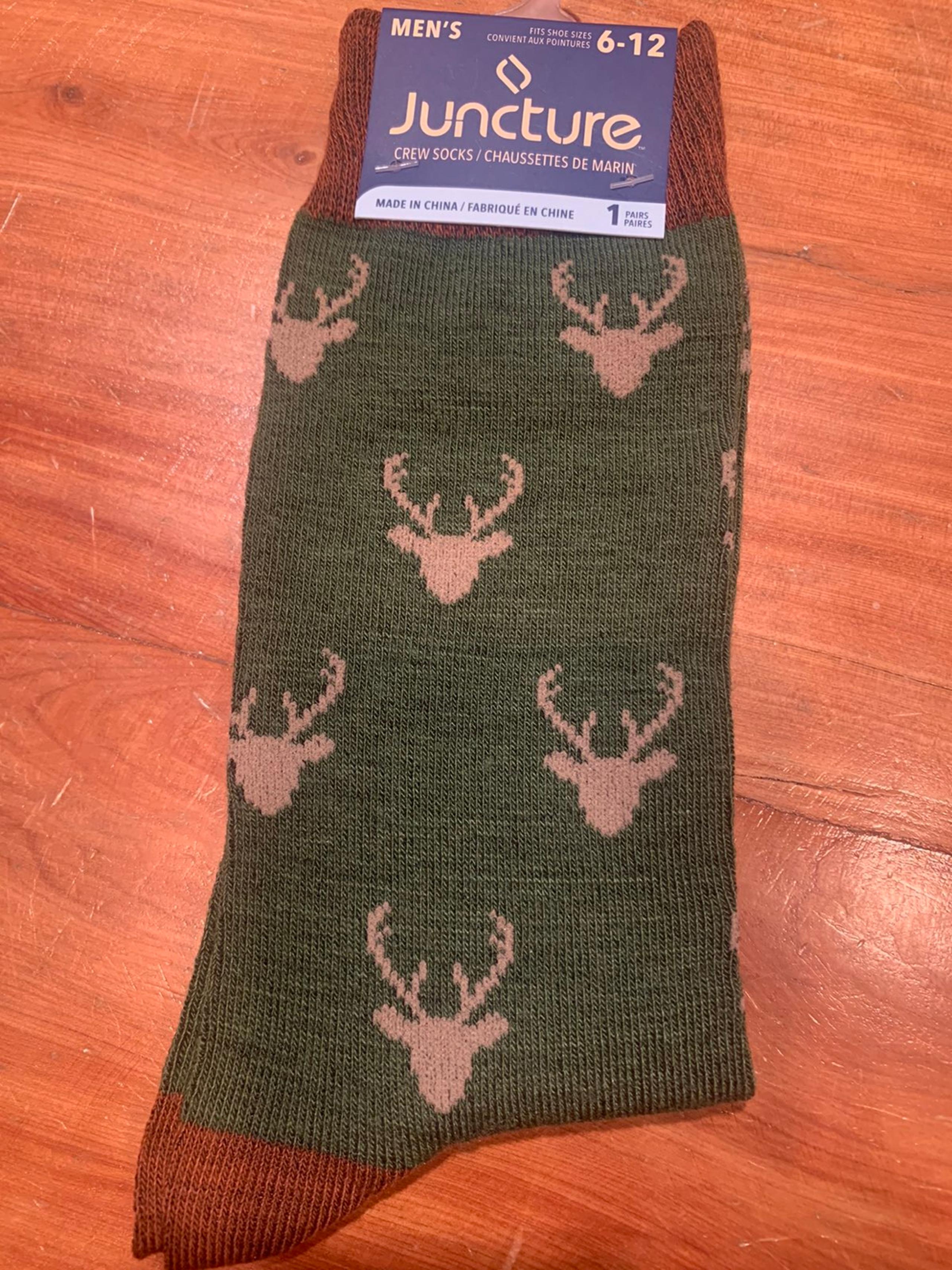 Deer Mens Socks- Rustic Cabin Socks