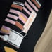 Tory burch gold belted striped sweater skirt