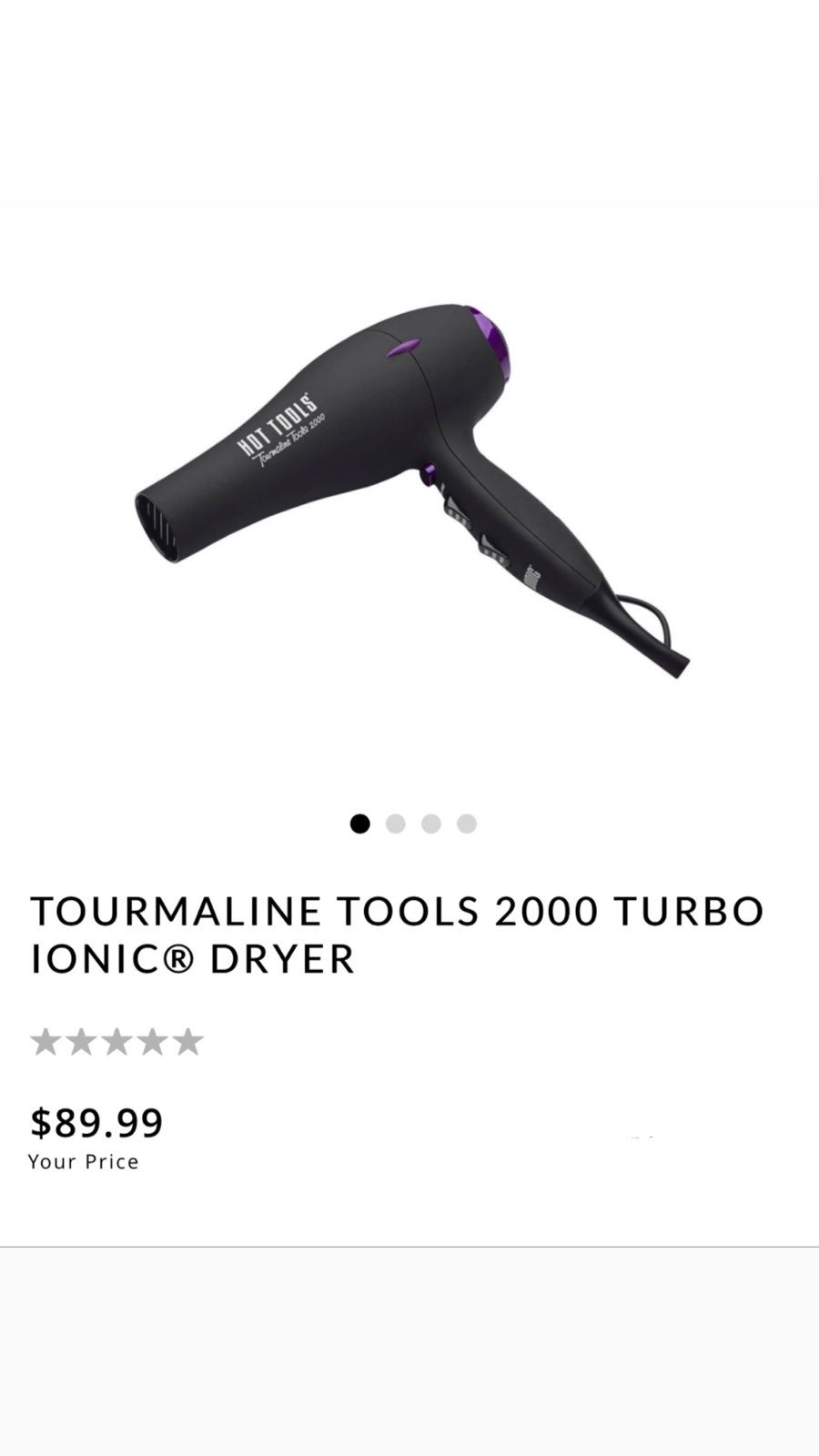 HOT TOOLS TURBO IONIC TOURMALINE SALON D