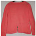 Pure Handknit art to wear peach coral cardigan Med Unique Buttons 100% Cotton