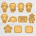 STRANGER THINGS cookie cutter set 8006