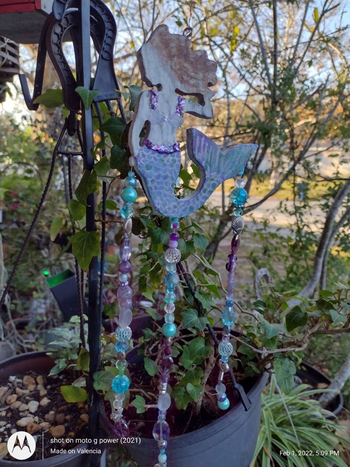Beaded Mermaid Suncatcher/mobile
