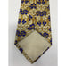 Gianni Versace Mens Vintage Gold & Blue Medusa Baroque Print Silk Necktie 1990s