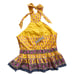 J. Crew Yellow Sunny Block Print Peplum Halter Top Small NWT