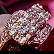 Vintage diamond ring 14k white gold