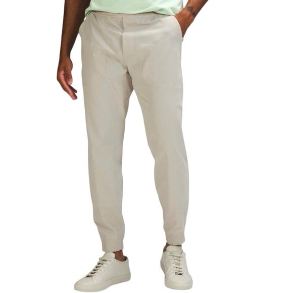 LULULEMON ABC RAW LINEN (BEIGE) VENTLIGHT JOGGER - 30 INSEAM