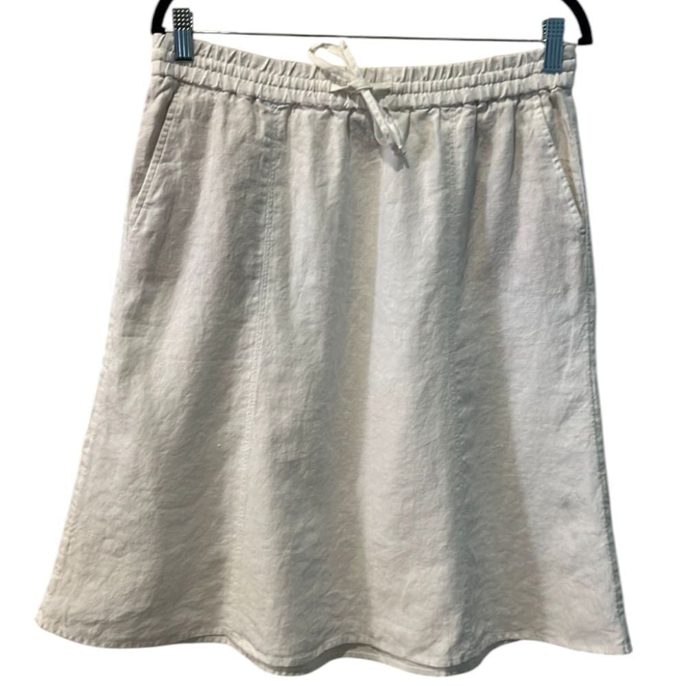 Talbots Linen Skirt Medium Petite