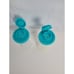 Vintage 4 Tall Hourglass Tupperware Salt/Pepper Shaker 718-22 blue lid 629, 634