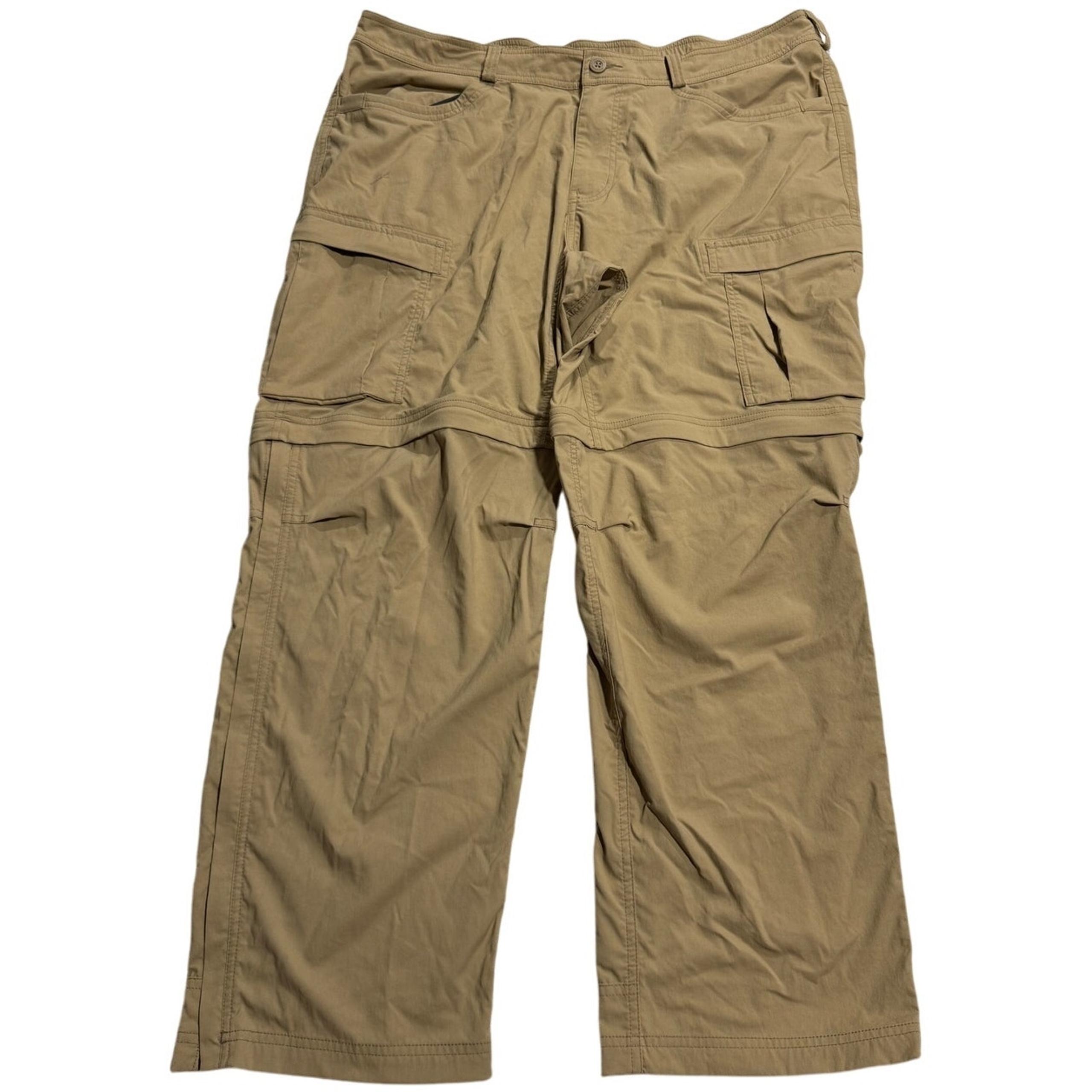 REI Co-Op Convertible Hiking Pants Performance Cargo Active Mens Sz 42 x 30 Tan