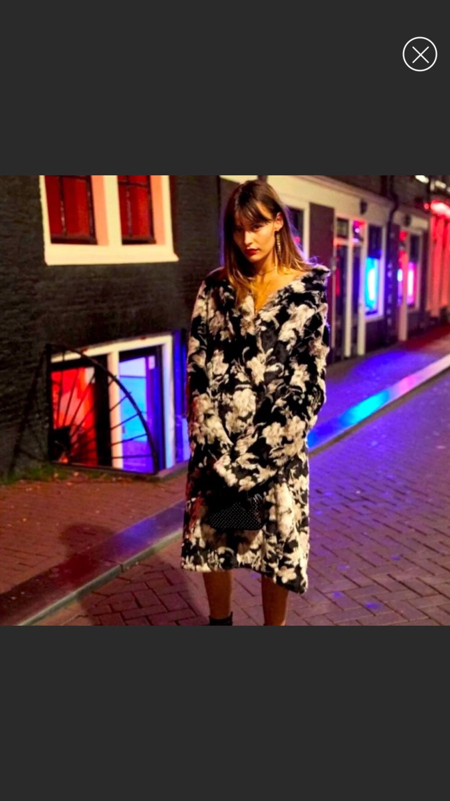 The Kooples Fur Floral Coat