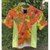 Sheila Moon Women's Orange Hibiscus Cycling Jersey (S, L) - 50% OFF!