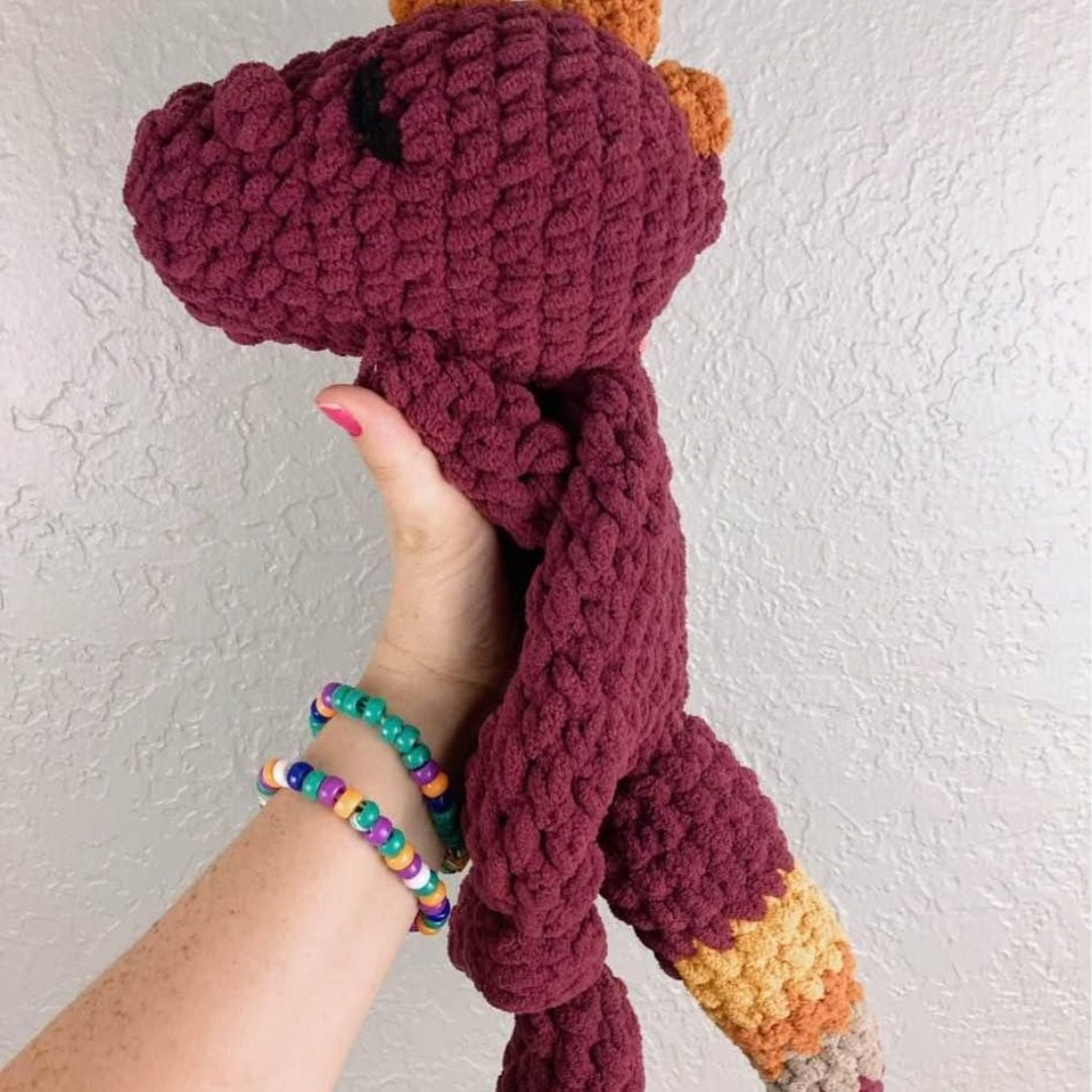 Soft Blanket Yarn Mini Dinosaur Lovey