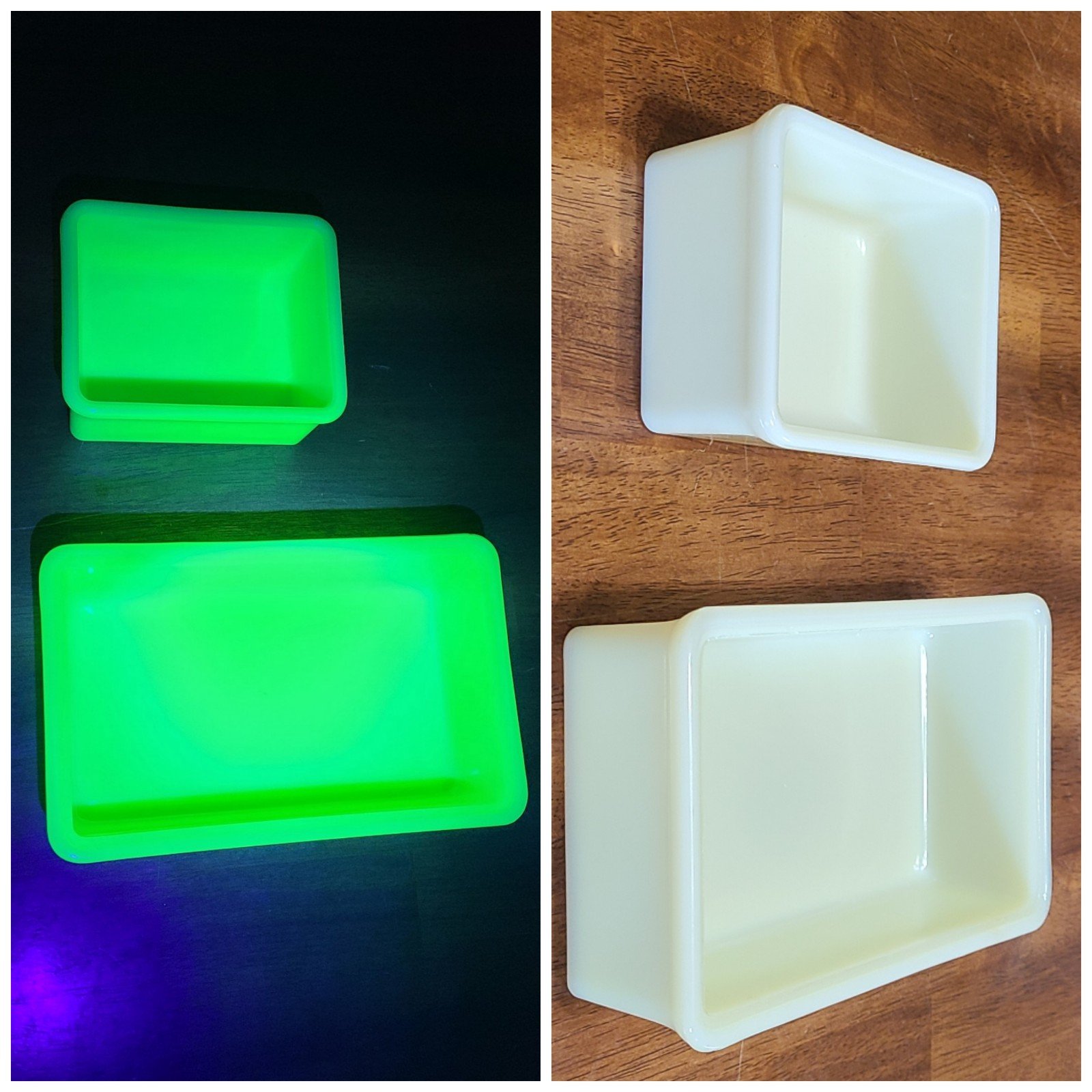 McKee vintage custard refrigerator dish set