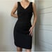 Giorgio Armani little black dress sleeveless textured excellent Size 42 IT 6 US