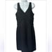 Giorgio Armani little black dress sleeveless textured excellent Size 42 IT 6 US